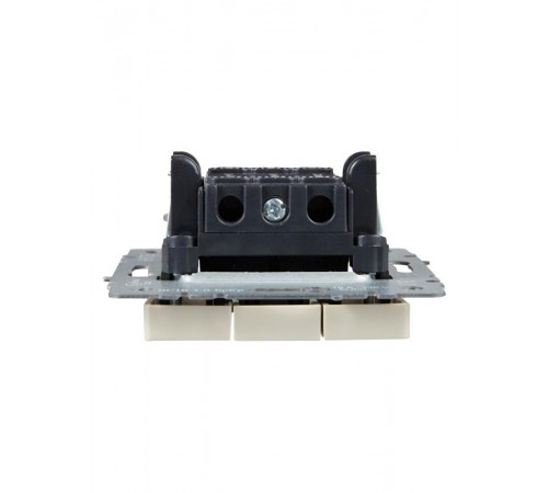 BRITE Выключатель 3-клавишный 10А ВС10-3-0-БрКр бежевый  BR-V30-0-10-K10  IEK