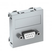 Мультимедийная рамка D-Sub9 Modul45 (серебристый) (MTG-DB9 S AL1)  6104640  OBO Bettermann