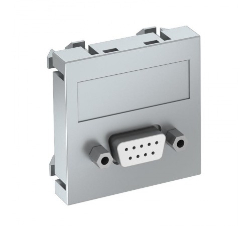 Мультимедийная рамка D-Sub9 Modul45 (серебристый) (MTG-DB9 S AL1)  6104640  OBO Bettermann