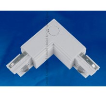 Соединитель для шинопровода осветительного L-образный. внешний, трехфазный, серебряный. UBX-A21 SILVER 1 POLYBAG  09764  Uniel