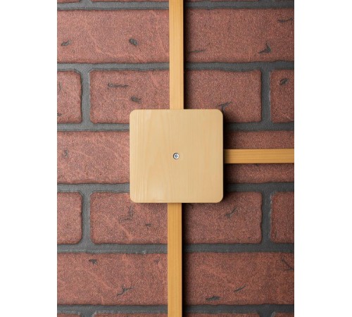 Коробка распределительная КМР-030-032кг (100х100х25) с клеммником светлое дерево EKF PROxima  plc-kmr-030-032kg-s  EKF