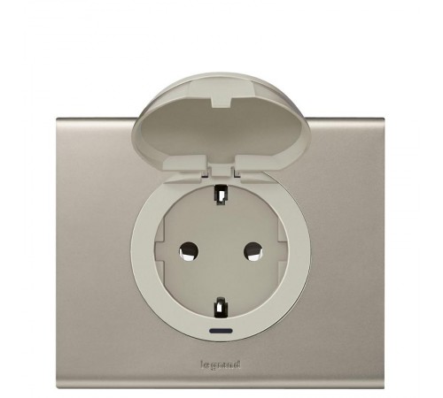 Celiane Мех розетка с/з, винт зажим 2 мод (для накл 68131,68431,66227,67931)  067161  Legrand