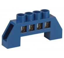 Шина  NO-224-121 N ноль в изоляторе ШНИ-6х9-4-Д-синий  Б0063090  ЭРА