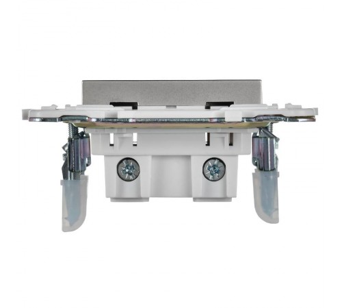 SKANDY Розетка без з/к с з/ш 10А SK-R01S серебряный  SK-R13-10-K23  IEK