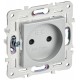 SKANDY Розетка без з/к с з/ш 10А SK-R01S серебряный  SK-R13-10-K23  IEK