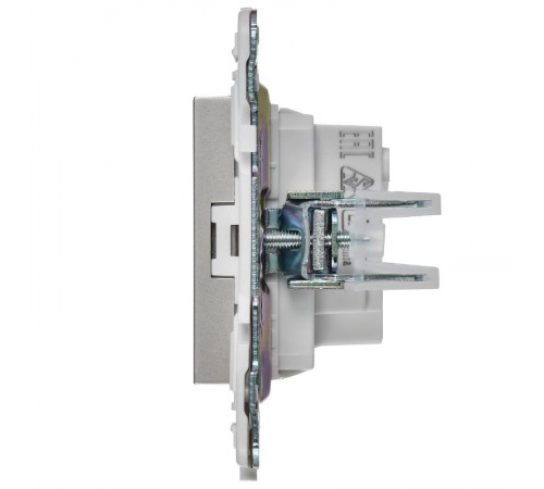 SKANDY Розетка без з/к с з/ш 10А SK-R01S серебряный  SK-R13-10-K23  IEK