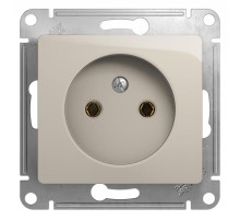 Glossa Молочный Розетка без заземления  GSL000941  SE
