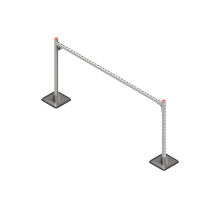 Опорная конструкция для гор. прямоуг. воздуховодов  TECHNORAPTOR STEELFOOT 2000х1000 HD  KM-TR-STF-SSHRAD-2000-1000 HD  КМ - профиль