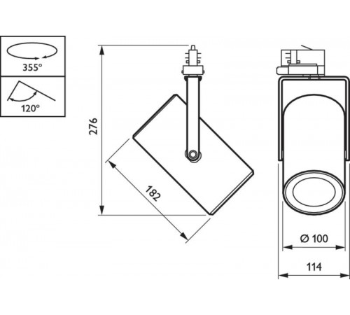 Светильник светодиодный трековый ST320T LED17S/840 PSU MB WH  910500459372  Philips.