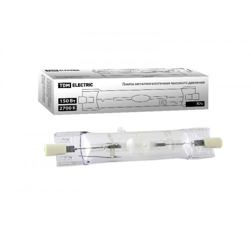 Лампа металлогалогенная МГЛ 150Вт RX7s 2700К  SQ0325-0013  TDM