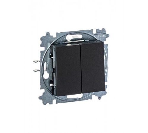 ABB Levit Антрацит / дымчатый чёрный Выключатель 2-кл.  3559H-A05445 63W  2CHH590545A6063  ABB