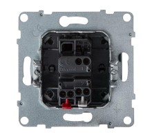 SUNO Выключатель кнопочный 6А 250В со шнуром. Безвинтовые зажимы. Цвет "Алюминий"  721300  Legrand