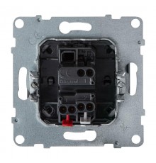 SUNO Выключатель кнопочный 6А 250В со шнуром. Безвинтовые зажимы. Цвет "Алюминий"  721300  Legrand