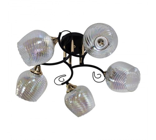 Светильник 11295-9/5 черн.зол (Плафон 8310) НПБ 01-5х60-155 Е27  1005404882  Элетех