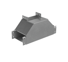 Т-отвод вертикальный 80х500 мм вверх c разворотом трассы на 90 град "ПЛЮС"  TDNplus90-80-500  КМ-профиль