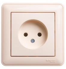 W59 Слоновая кость Розетка без заземления без шторок, 16А (в сборе)  RS16-153-28  SE
