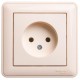W59 Слоновая кость Розетка без заземления без шторок, 16А (в сборе)  RS16-153-28  SE