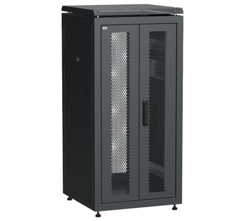 ITK LINEA N 24U 600х600мм распаш. перф. дв. задн. перф. чер.  LN05-24U66-2PP  ITK