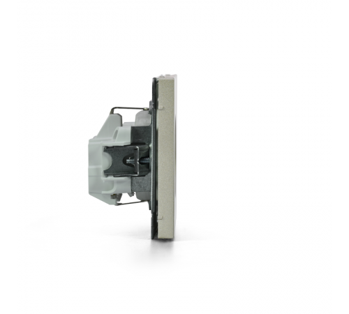 ArtGallery Шампань Розетка с заземлением со шторками, 16А, механизм, быстрозажим. клем.  GAL000545S  SE