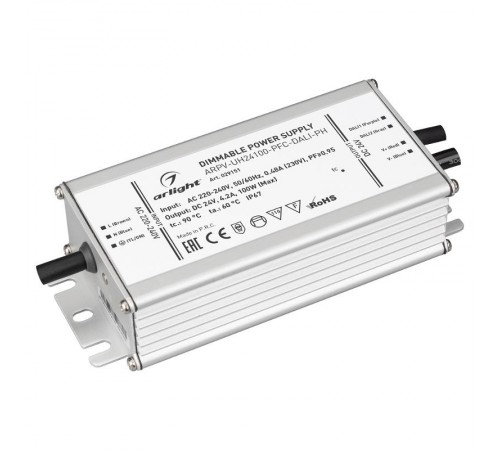 Блок питания ARPV-UH24100-PFC-DALI-PH (24V, 4.2A, 100W)  029151  Arlight