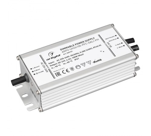 Блок питания ARPV-UH24100-PFC-DALI-PH (24V, 4.2A, 100W)  029151  Arlight