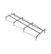Опорная конструкция для установки оборудования TECHNORAPTOR 1200х4000 тип 1 HD  KM-TR-SSEI-1200-4000-1 HD  КМ - профиль