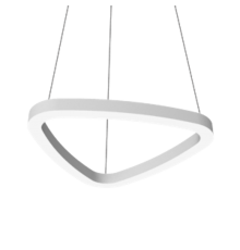 Светодиодный светильник Enso A 560х530х40 мм 40 Вт 4000 K подвесной RAL9003 белый матовый с рассеивателем опал  V1-R0-0A403-30000-2004040  VARTON