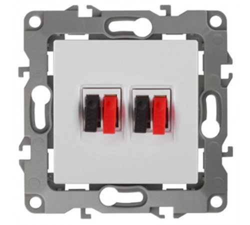 Розетка аудио двойная 12-3112-01    белый  Б0027461  ЭРА