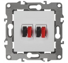 Розетка аудио двойная 12-3112-01    белый  Б0027461  ЭРА