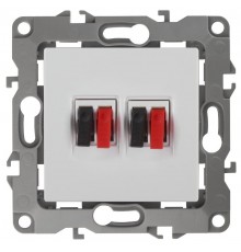 Розетка аудио двойная 12-3112-01    белый  Б0027461  ЭРА