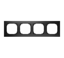 Рамка 4-постовая, серия SKY, цвет чёрный бархат2CLA857400A1501 ABB