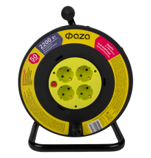 Удлинитель  CRG-04-5000 (Катушка, 4 х 50) заземл.  .5063822  ФАZA