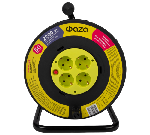 Удлинитель  CRG-04-5000 (Катушка, 4 х 50) заземл.  .5063822  ФАZA