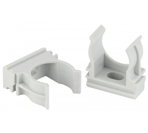 ЭРА Крепеж-клипса (cерый) для трубы d 16мм (10шт) (10/1500/45000)  Б0043233  ЭРА