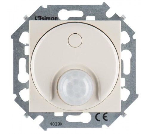 Simon 15 Сл. кость Выключатель с датчиком движения 500 Вт, 230 В, винт. зажим  1591721-031  Simon