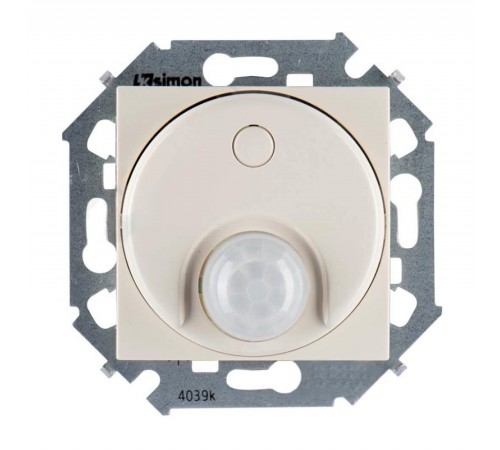 Simon 15 Сл. кость Выключатель с датчиком движения 500 Вт, 230 В, винт. зажим  1591721-031  Simon