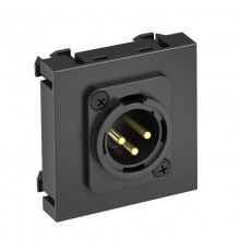 Мультимедийная рамка XLR Modul45 (черный) (MTG-X3M S SWGR1)  6105260  OBO Bettermann