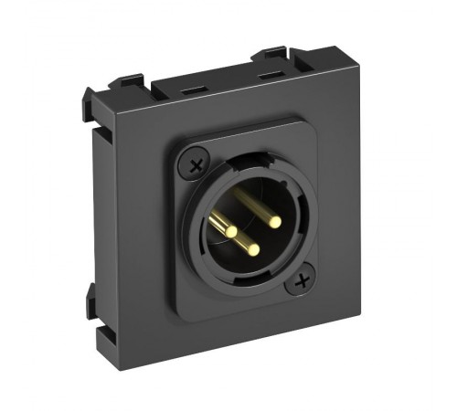 Мультимедийная рамка XLR Modul45 (черный) (MTG-X3M S SWGR1)  6105260  OBO Bettermann