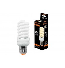 Лампа энергосберегающая КЛЛ-FSТ2-20 Вт-2700 К-Е27 КОМПАКТ (41х108 мм)  SQ0323-0192  TDM