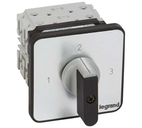 Трехпозиционный переключатель с положением ''0'' - PR 12 - 1П - 3 контакта - крепление на дверце  027502  Legrand