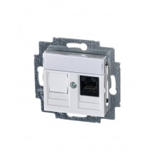 ABB Levit Белый Розетка комп. RJ45 категория 5e и заглушка  5014H-A51017 03W  2CHH295117A6003  ABB