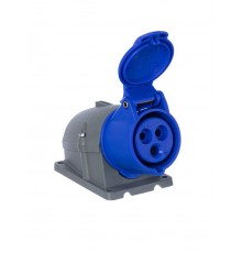 Розетка для монтажа на ПОВЕРХНОСТЬ 16A. 2P+E. IP44 216 RS6  2CMA193098R1000  ABB