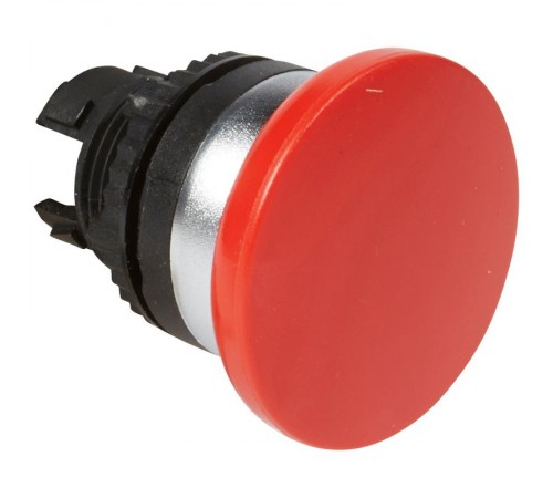 Кнопка с пружинным возвратом  40 - Osmoz - для комплектации - с грибовидным толкателем - без подсветки - красный  023834  Legrand