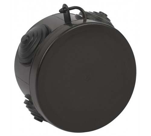 Распаячная коробка  KOR-65-40-4g-B открытой установки КОР 65х40мм черная с гермовводами 4 входа IP54 KOR-65-40-4g-B  Б0061799  ЭРА