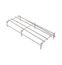 Опорная конструкция для установки оборудования TECHNORAPTOR 1200х3000 тип 2  KM-TR-SSEI-1200-3000-2  КМ - профиль