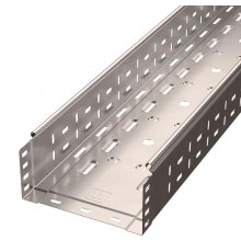 Лоток перфорированный Стандарт INOX (AISI 409) 200х100х3000 (0,8 мм) (6 м/уп)  PR16.2416  Промрукав