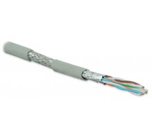 Кабель витая пара SFTP4-C6A-S23-IN-LSZH-GY-500(500м)эк(S/FTP),к6a,4п(23AWG),од(solid),к.п.в ф,об.эк.мед.оп,д.вн.пр,+60°C,LSZH,сер  236246  Hyperline