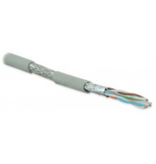 Кабель витая пара SFTP4-C6A-S23-IN-LSZH-GY-500(500м)эк(S/FTP),к6a,4п(23AWG),од(solid),к.п.в ф,об.эк.мед.оп,д.вн.пр,+60°C,LSZH,сер  236246  Hyperline