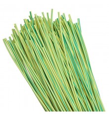 Термоусаживаемая трубка ТУТ нг 2/1 желто-зеленая EKF PROxima  tut-2-yg-1m  EKF