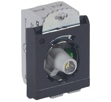 Комплектующий блок для кнопок - Osmoz - для комплектации - с подсветкой - под винт - 24В~/= - НО - белый - 3 поста  023000  Legrand